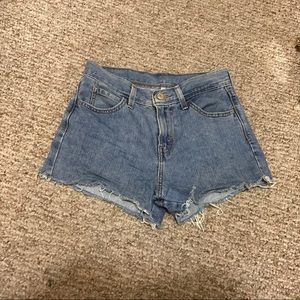 Levi's high waist cut-off shorts, size 26